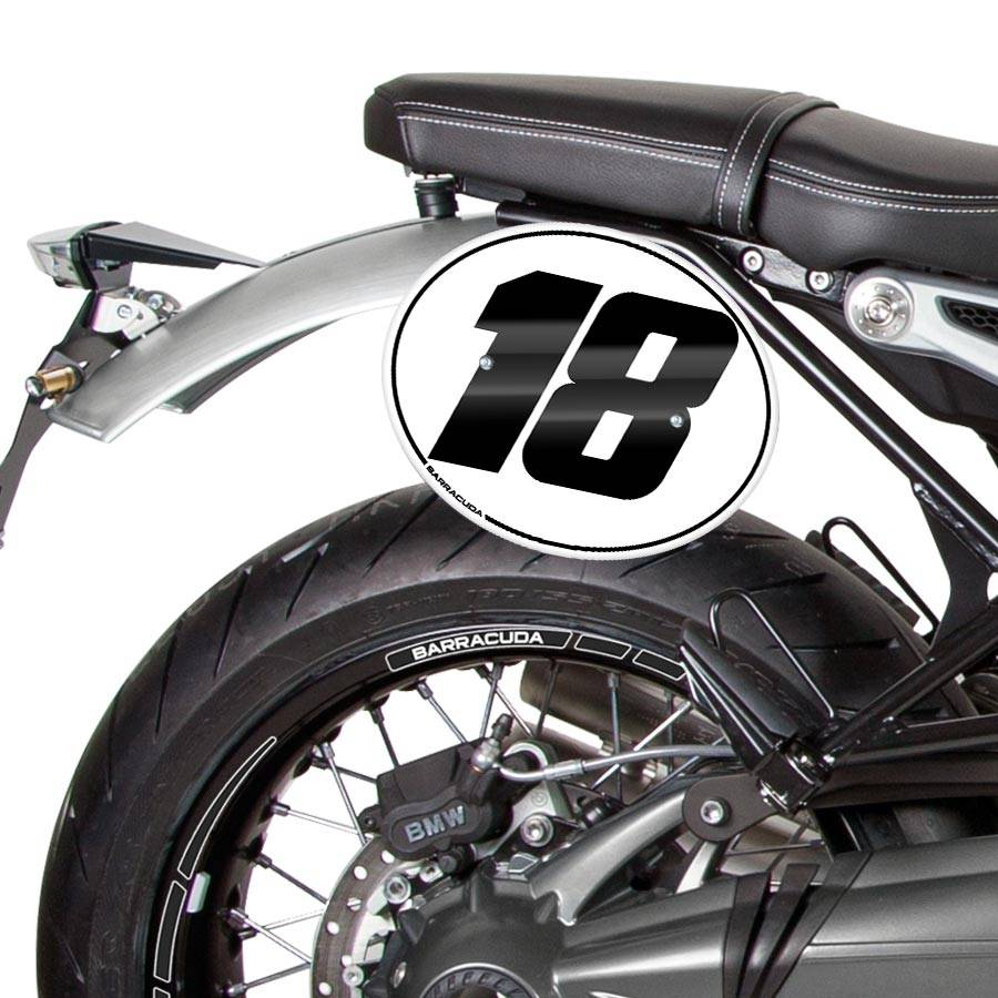 BOCZNE TABLICE Z POLAMI NUMEROWYMI DO BMW R NINE T PURE/RACER/SCRAMBLER/URBAN GS 17-20