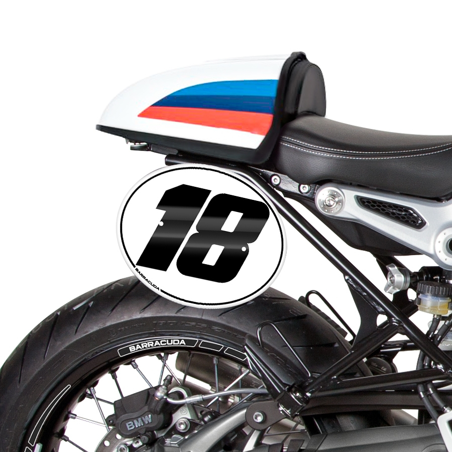 BOCZNE TABLICE Z POLAMI NUMEROWYMI DO BMW R NINE T PURE/RACER/SCRAMBLER/URBAN GS 17-20